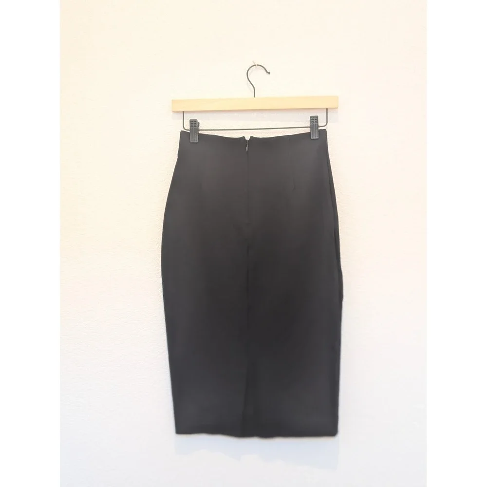 J Crew Womens Black High Waisted Pencil Skirt Size 0